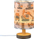 ALAZA Bedside Lamp Excavator Engineering Vehicle Lamp for Girls Boys Bedroom with USB Port LED Kids Nightstand Lamp