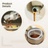 Kronabelle 2 17 Oz 500 Ml Pcs Dripless Honey Dispenser, Maple Syrup Bottles with Self-Closing Lid, Glass Olive Oil