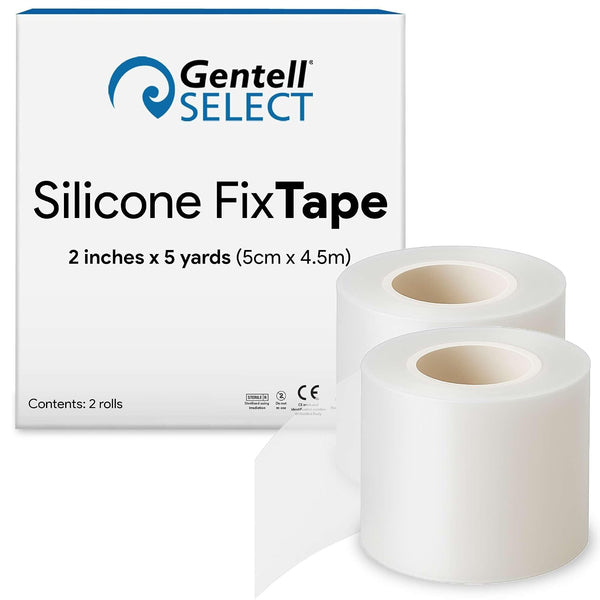 Silicone Medical Tape for Sensitive Skin, 2 Pack - 2" x5y of
