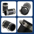 6I45x2 Flexible PVC Coupling with Stainless Steel Clamps, 1-1/4'' Black (Pack of 2)
