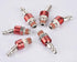 Industrial-Grade 1/4" Swivel Air Plug, 6-Pack 360 Swivel Steel Red Electrophoresis Plug, Air Hose Fittings