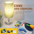 3 Dimmable Bulb Yarra-Decor Bedside Lamp with USB Port - Touch Control Table Lamp for Bedroom Way Nightstand Lamp