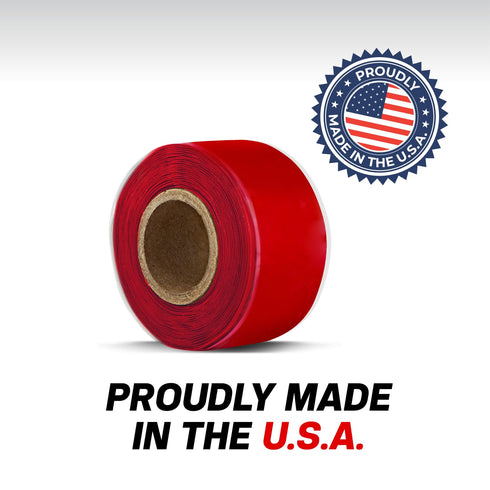 Bond It Rescue Tape, 1" x 12', Black, Self-Fusing Silicone for Emergency Plumbing, Waterproof, 950PSI, Made in USA