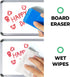 carrotez Retractable Dry Erase Markers, Low Odor Bullet Tip, Thick Barrel, 12 Count, Red