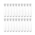 Othmro 100Pcs Clear Plastic Test Tubes with White Caps, 12mmx75mm Mini Test Tubes for Jewelry, Seed Beads, Liquid