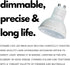 GoodBulb MR16 LED Light Bulb, 7-Watt (50W Equivalent), Dimmable, 5000K Daylight White, 500 Lumens, GU10 Base, 6 Pack