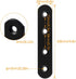 30 100MM 20MM 3MM PCS Black Straight Braces, Cast Iron X X Heavy Duty Corner Braces for Wood, Mending Plate Connector