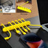 LXNIEPAN Clips5 Packs Home(7-5-3-2-1 Cable Holder Yellow Cable Management Cord Organizer Clips Silicone Self Adhesive