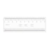 10cm Film Flexible Ruler, 0.1mm Scale with R Angle PET Plastic Folding Calibration Measuring Tool, Transparent
