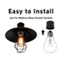 Klyeola 4Pcs 55mm*40mm E26 E27 Light Socket Shade Rings, Metal Lamp Shade Collar Rings for Medium-Base Ceramic