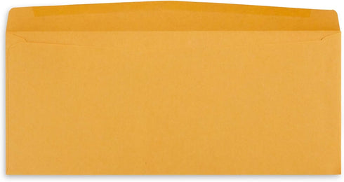 Blue Summit Supplies 500 #12 Envelopes with Gummed Seal, 11” x 4.75”, Brown Manila Oversize Envelopes (24lb Kraft Paper)