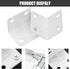 Biaungdo 24 26 26 32mm 90 4 Pcs White Metal Corner Brace, x x L Shape Shelf Bracket, Degree Right Angle L Brackets