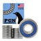 PGN (10 Pack) R6-2RS Bearing - Lubricated Chrome Steel Sealed Ball Bearing - 3/8" x 7/8" x 9/32 with Rubber Seal & High