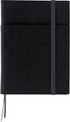 KOKUYO Systemic Cover Notebook, A5, B 6mm Ruled, 28 Lines, 50 Sheets, Twin Ring Edge, Black