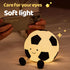 AGEK 3 Dimmable Soccer Night Light for Kids, Cartoon Soccer Lamp Silicone Baby Nursery Night Light with Level
