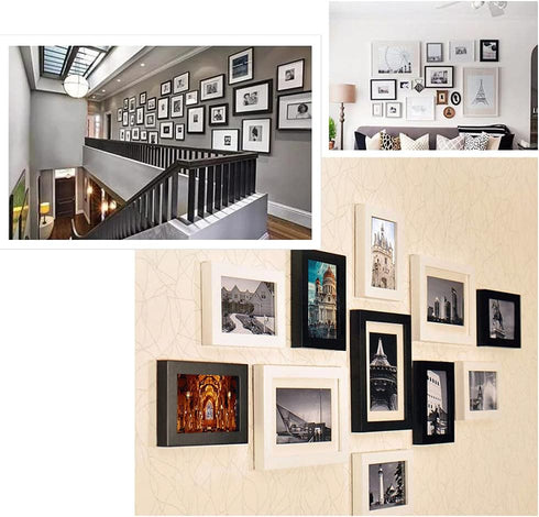 Wolfride 30pcs Flush Mount Brackets, Interlocking Hanger Bracket Wall Mount Hardware for Picture Frames