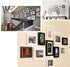 Wolfride 30pcs Flush Mount Brackets, Interlocking Hanger Bracket Wall Mount Hardware for Picture Frames