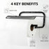 Desyeryamimi Use,16.5"x9.8"x8.7"1 Pack, Jumbo Roll Wall Mounted Shop Paper Towel Holder, Wiper Dispenser for Garage
