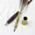 GIFTS Calligraphy Pen Set, 12-Piece Kit, 5 Nib & 5 Ink Set, Antique Dip Feather Pen Set (Wood + Feather)
