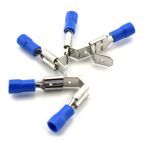 DZS Elec 30pcs A.W.G Crimp Connector Kit, PVC Semi-Insulated Piggy Back Spade Quick Splice Male/Female Wire Terminals