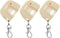 Kingdder 3 Pieces Garage Door Remote with Keychain, Compatible for Multicode 300mhz Gate Opener (Beige, White)