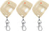 Kingdder 3 Pieces Garage Door Remote with Keychain, Compatible for Multicode 300mhz Gate Opener (Beige, White)