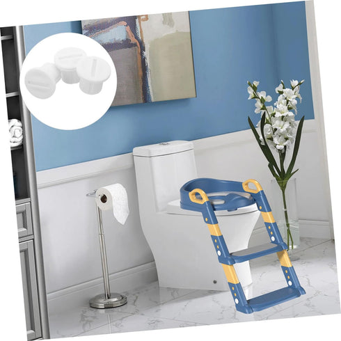OUNONA 3pcs Toddler Toilet Seat Attachment Plastic Training Screws Potty Step Stool Sturdy and Decorative Easy