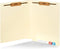 Blue Summit Supplies Heavyweight Manila Fastener File Folders, 50 Pack, Reinforced Straight Cut End Tab Folders, Letter