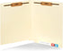 Blue Summit Supplies Heavyweight Manila Fastener File Folders, 50 Pack, Reinforced Straight Cut End Tab Folders, Letter