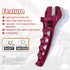 AN Adjustable Wrench, Lightweight Aluminum Hose Fitting Tool Spanner AN3-AN12 (Red)