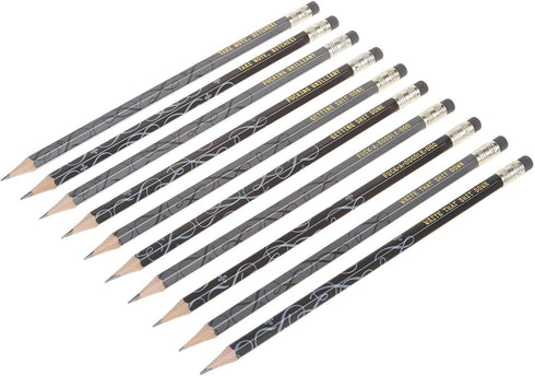 Chronicle Books F*cking Brilliant Pencil Set, Wooden, 10-Piece, with Inspirational Profanity and Calligraphic Flourishes by Chronicle Books