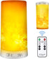 CFGROW LED Flame Effect Light, USB Rechargeable Outdoor Flame Table Lamp Waterproof Dimmable