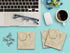 Sticky Notes 12 Pack 3"x3" 50 Sheet Count Per Pad, Coffee Stain Ring Coffee Drops Dirty Paper, Cute Funny Memo Note Pads Stationery Journal Planner Paper