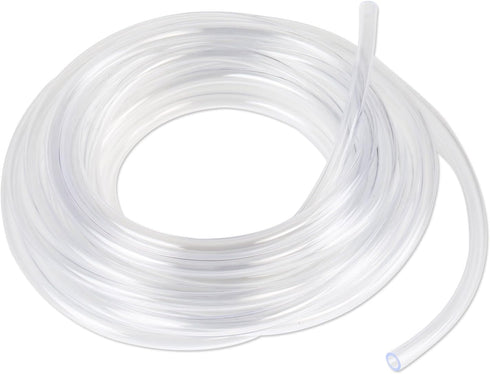 10 Feet - 1/4" ID x 3/8" OD Clear Vinyl Tubing, Translucent Plastic PVC Hose for Water Air Pump