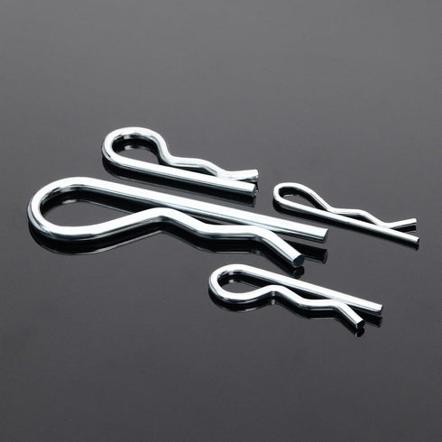 270Pcs Hardware Pins Assortment Kit, 6 Sizes Hitch Pins Cotter Pin Set, Heavy Duty Locking Pin R Clips, Zinc-Plated