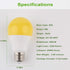 GREENIC 60 Watt Yellow Light Bulbs, 2-Pack, 120V E26 Base, A19 800Lm 2200k for Indoor Outdoor Bedroom Yard