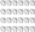 VNDUEEY White Magnetic Clips, 24 Pcs Fridge Magnets, Whiteboard Magnets, Refrigerator Magnets Metal Clips for Locker