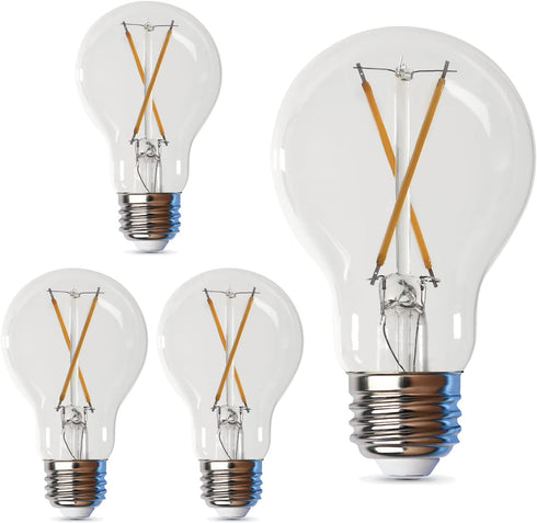 Feit Electric Dimmable LED A19 Light Bulb, 40W Equivalent, 4-Pack, 5000K Daylight, 450 Lumen, 15 Year Life