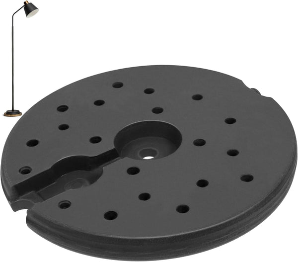 Luxshiny Heavy Duty Weighted Plastic Lamp Base for Floor and Desk Lamps and