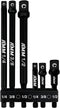 AMM 6-Piece Impact Grade Socket Adapter Set, 3-Inch & 6-Inch Power Drill Socket Driver Adaptor, 1/4", 3/8", 1/2" Hex