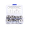 100Pcs Flat Penny Washers, 5 Sizes Stainless Steel Large OD M4, M5, M6, M8, M10 Flat Repair Washers for Screws