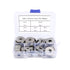 100Pcs Flat Penny Washers, 5 Sizes Stainless Steel Large OD M4, M5, M6, M8, M10 Flat Repair Washers for Screws