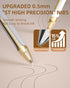 Nicpro 13PCS Pastel Gel Ink Pen Set with Case, 0.5mm Fine Point Pens, 12 Black Ink Pens with 1 Highlighter