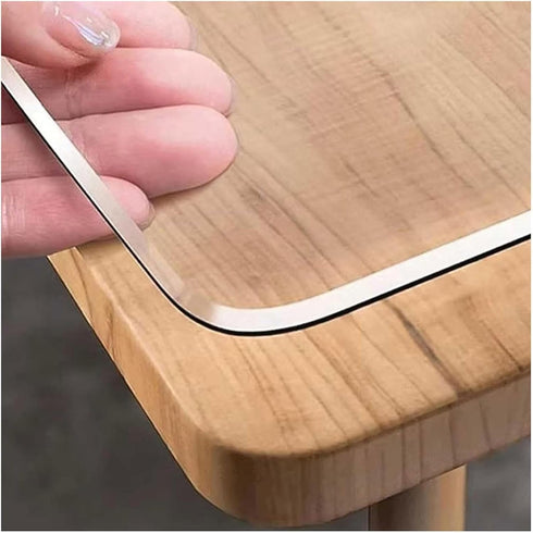 Ldhpaxl 1.5mm Thick Waterproof Desk Mat 19"x19", Clear PVC Table Protector, for Coffee