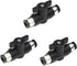 10mm Push Connect Valve Ball Valve, Quick Connect Tube Fittings for Pneumatic Air Compressor