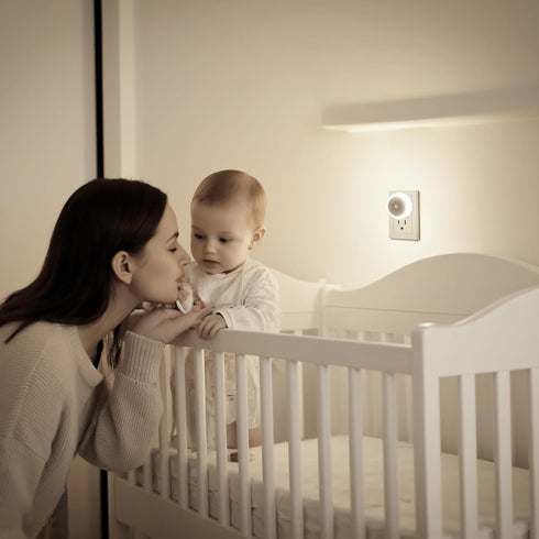 6 Pack KINUR Night Light, LED Night Lights Plug into wall with Dusk to Dawn sensors, Plug in Night Lights for Kids