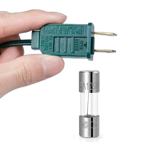 Boffdock 0.14 0.39 F5AL125V 5A 110V 125V 15 Strand(F5A) x Xmax Mini Fuse- UL Listed PCS Christmas Lights Fuse Quick