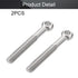 MroMax M10 x 80mm Machinery Shoulder Swing Lifting Eye Bolt, 2Pcs 304 Stainless Steel for Home Renovation, Fasteners