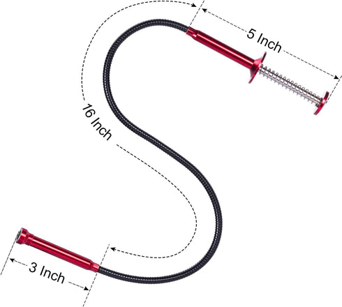 24'' Bendable Flexible Magnetic Pickup Tool, Four Claw Grabber Tool, Accurate Pick Up In Narrow Space for Engine