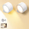 Wall Mounted Lamp LED Wall Lights with Rechargeable Battery Operated, 3 Color